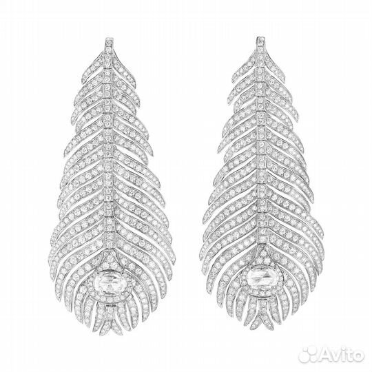 Boucheron Серьги Plume de Paon