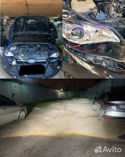 Установка Bi LED модулей