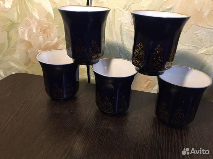 Фарфор СССР. лфз. Кобальт, золочение