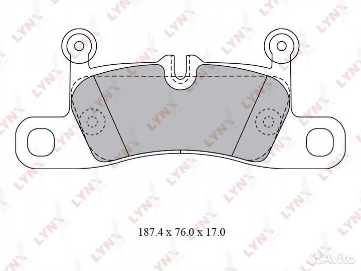 Колодки тормозные дисковые зад
