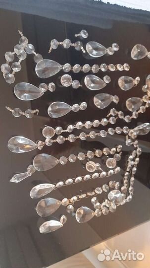 Хрустальные подвески для люстры, висюльки