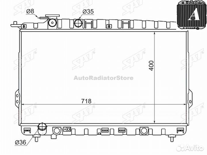 Радиатор Hyundai Sonata 98-13 / Kia Optima 00-05