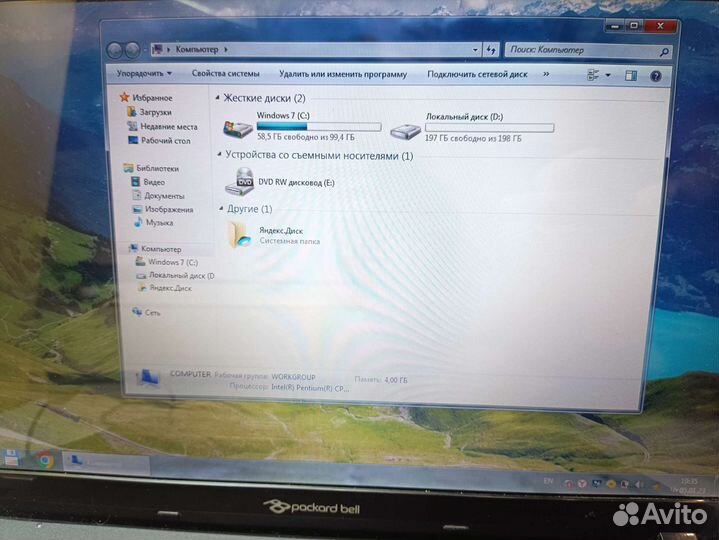 Ноутбук Packard Bell