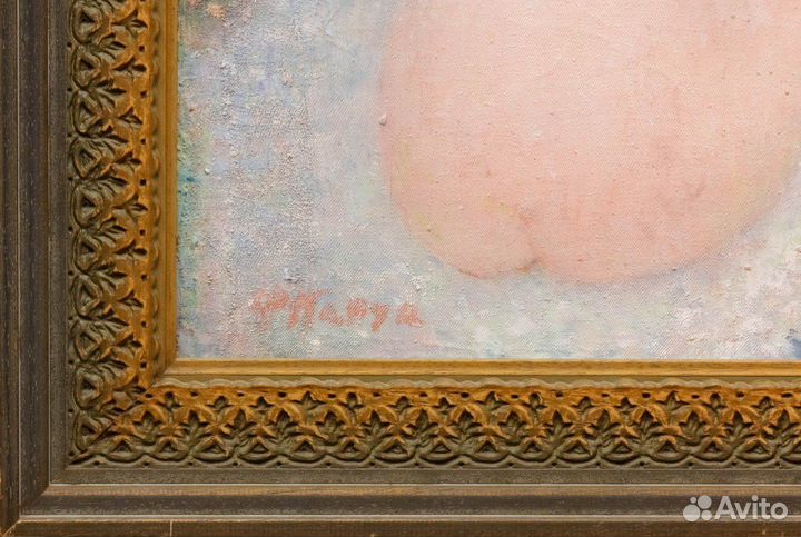 Антикварная картина. Ф. Пакун. Обнаженные