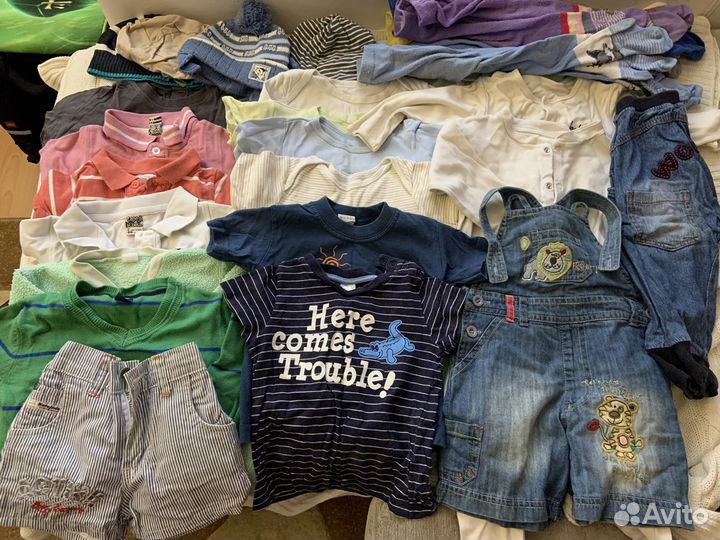 Детские вещи пакетом на рост 80-86