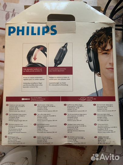 Наушники проводные philips