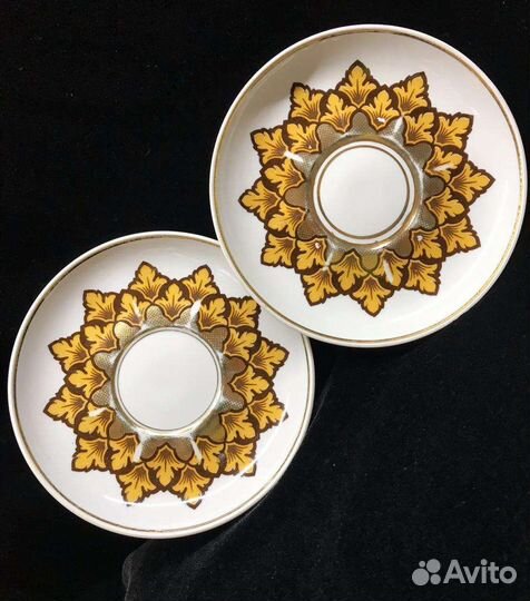 Фарфор Чайные пары Рига/тарелки Дулево СССР