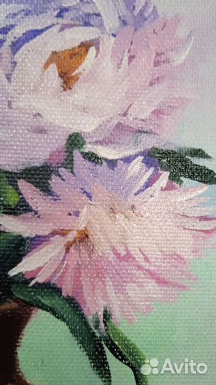 Картина маслом на холсте цветы 