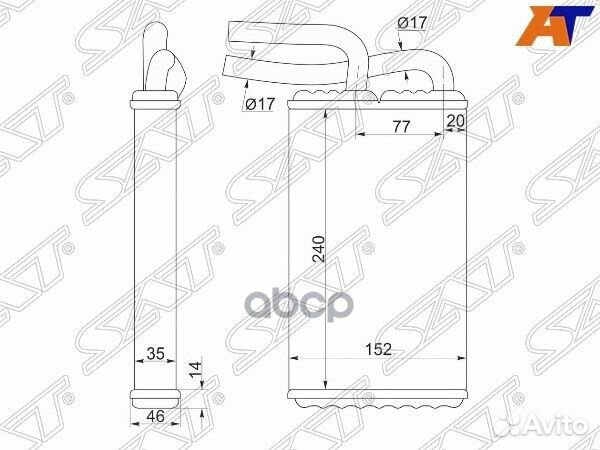 Радиатор отопителя салона mitsubishi lancer CED