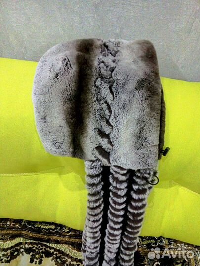 Продам новую шапку-капор из меха кролик-рекс