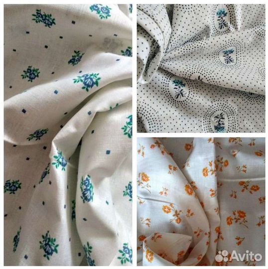 Батист. Ткань СССР. Мелкий рисунок. Винтаж