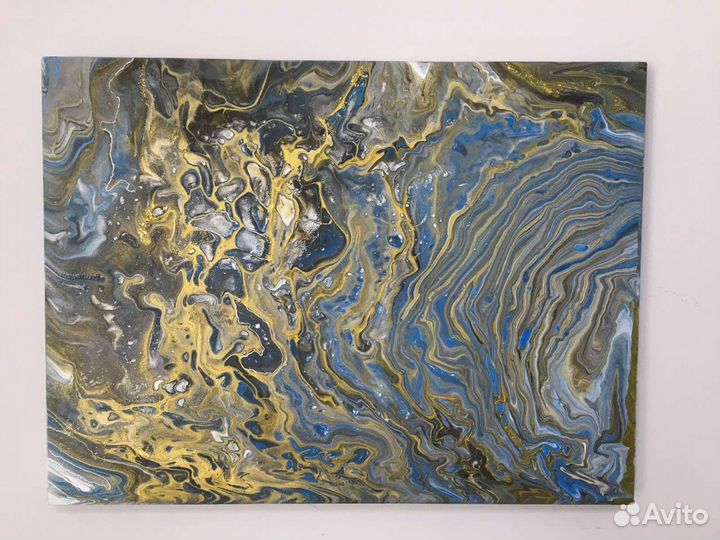 Картина fluidart акрил холст 30x40 на подрамнике