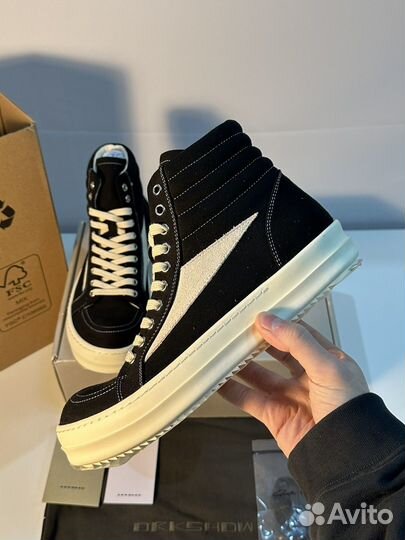 Rick Owens Vans High Black 8.5US