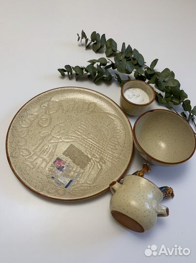 Блюдо для пиццы керамика Италия посуда