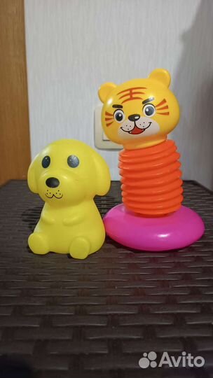 Музыкальная юла Fisher price+неваляшка