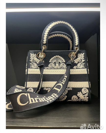 Сумка christian dior lady D-lite