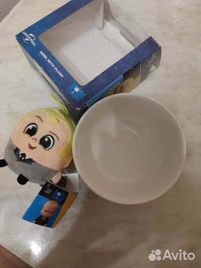 Набор детской посуды подарочный босс молокосос