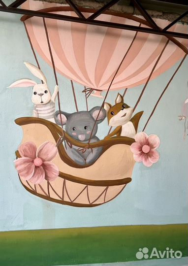 Художественная роспись стен, картина на заказ