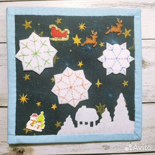 Развивающая книга из фетра 