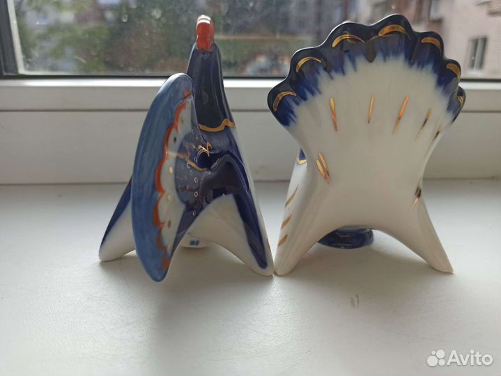 Фарфоровые статуэтки индюк лфз СССР
