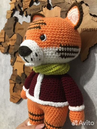 Тигренок вязаный