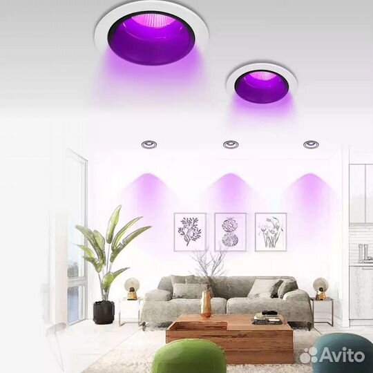Ультрафиолетовый встраиваемый светильник