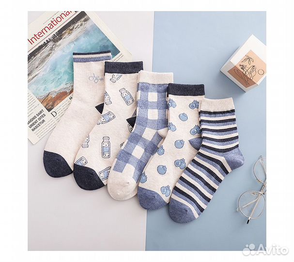 Носки Funfur Blueberry в наборе 5 пар