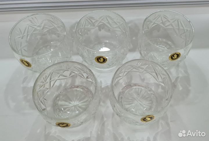 Хрустальные рюмки СССР новые