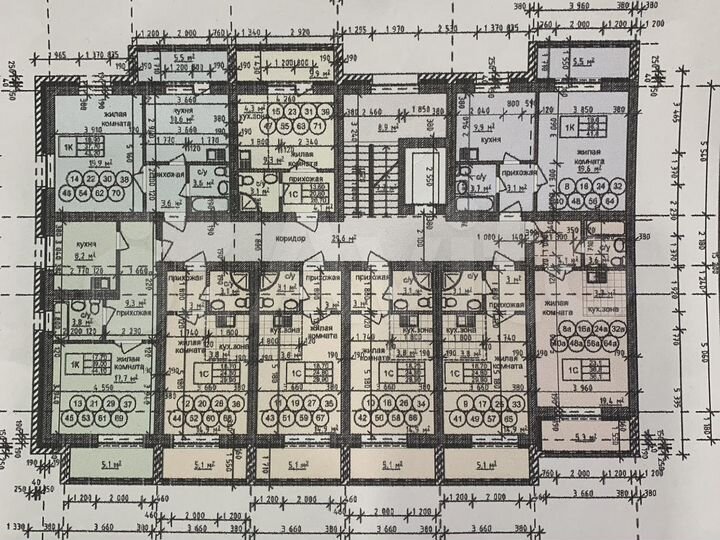 Квартира-студия, 24,9 м², 6/9 эт.