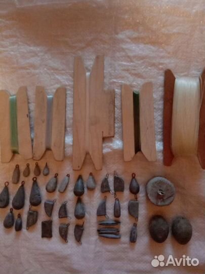 Леска рыболовная. Грузила