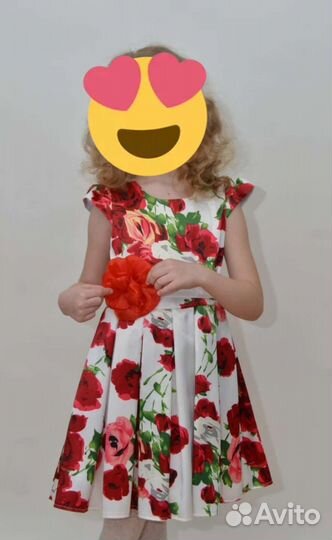 Платье для девочки рост 134