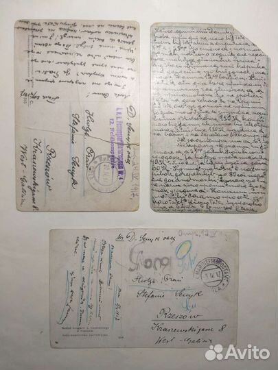 Старинные открытки из немецкого плена 1917г,12шт