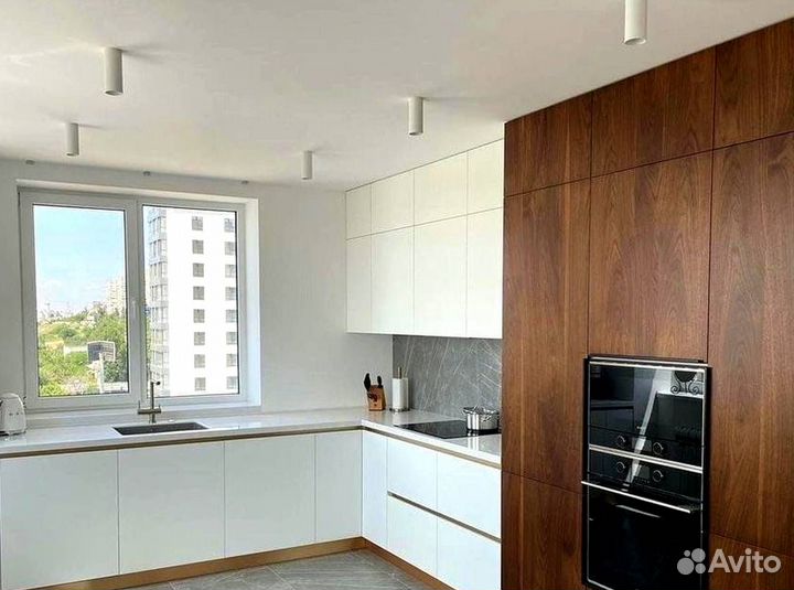 Угловая кухня с мдф фасадами