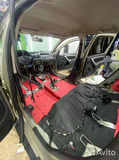 Шумоизоляция пола и багажник Duster УАЗ Niva