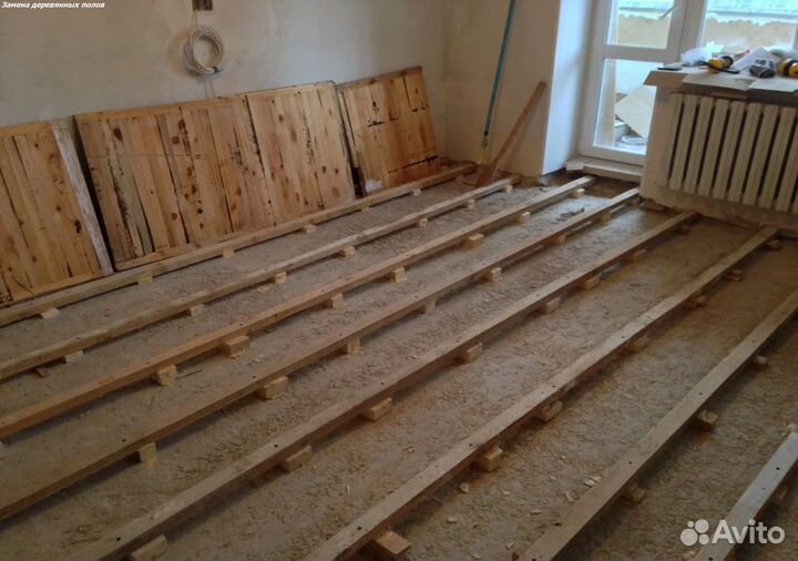 Ремонт полов замена венцов замена лаг