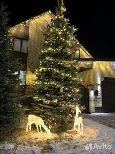 Новогоднее украшение частных домов и др.объектов