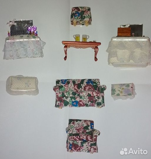 Набор мебели миниатюра для кукольного домика