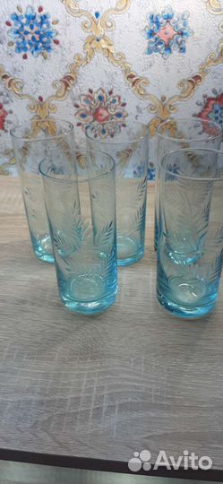 Посуда цветное стекло времен СССР