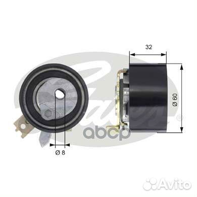 Ролик натяжной ремня грм T43014 Gates