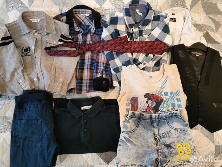 Рубашки 2 - 4 года + штаны шорты жилет
