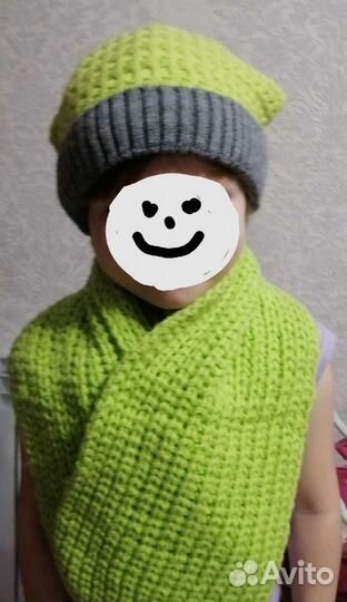 Комплект шапка и шарф