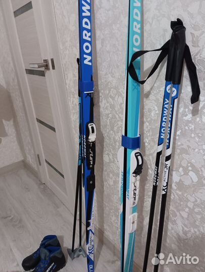 Лыжи беговые fisher детские