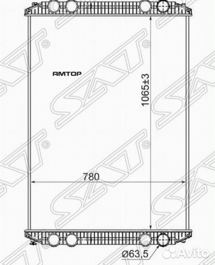 SAT FR0001 Радиатор Freightliner Century Class 97