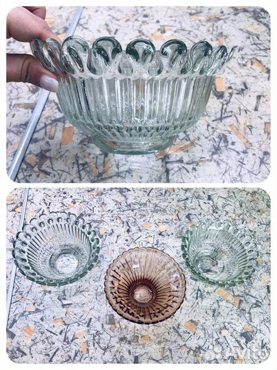 Графин с пробкой и салатницы (конфетница ) СССР