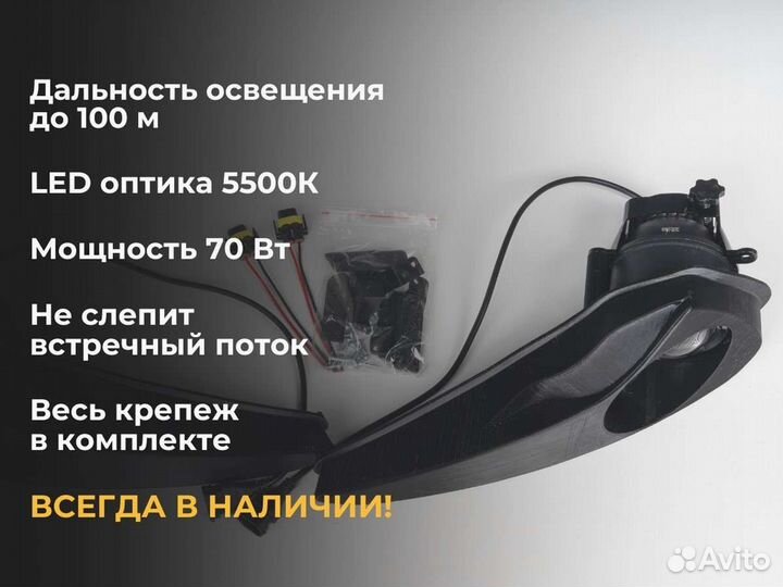 Противотуманные фары Hyundai Solaris (2014-2017)