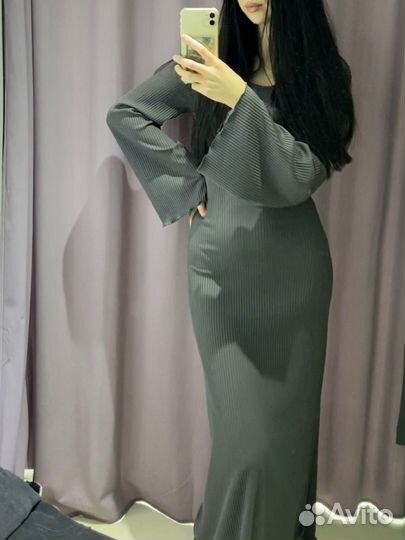 Платье лапша длинное