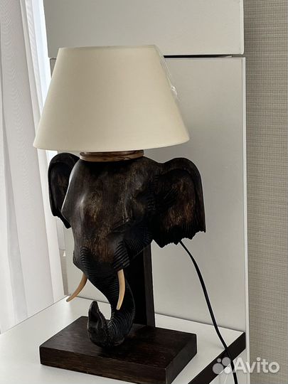 Светильник голова слона
