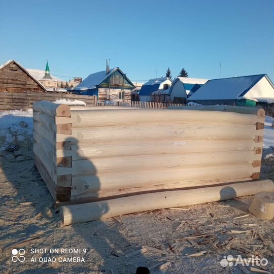 Сруб для бани липа 3*3