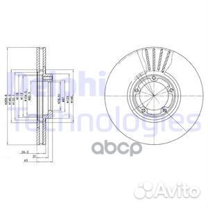 Диск тормозной перед BG3366 BG3366 Delphi