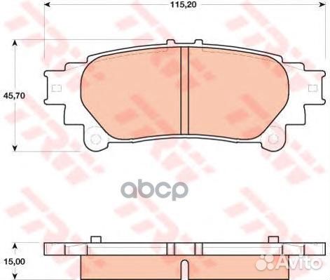 Колодки тормозные дисковые зад GDB4174 GDB4